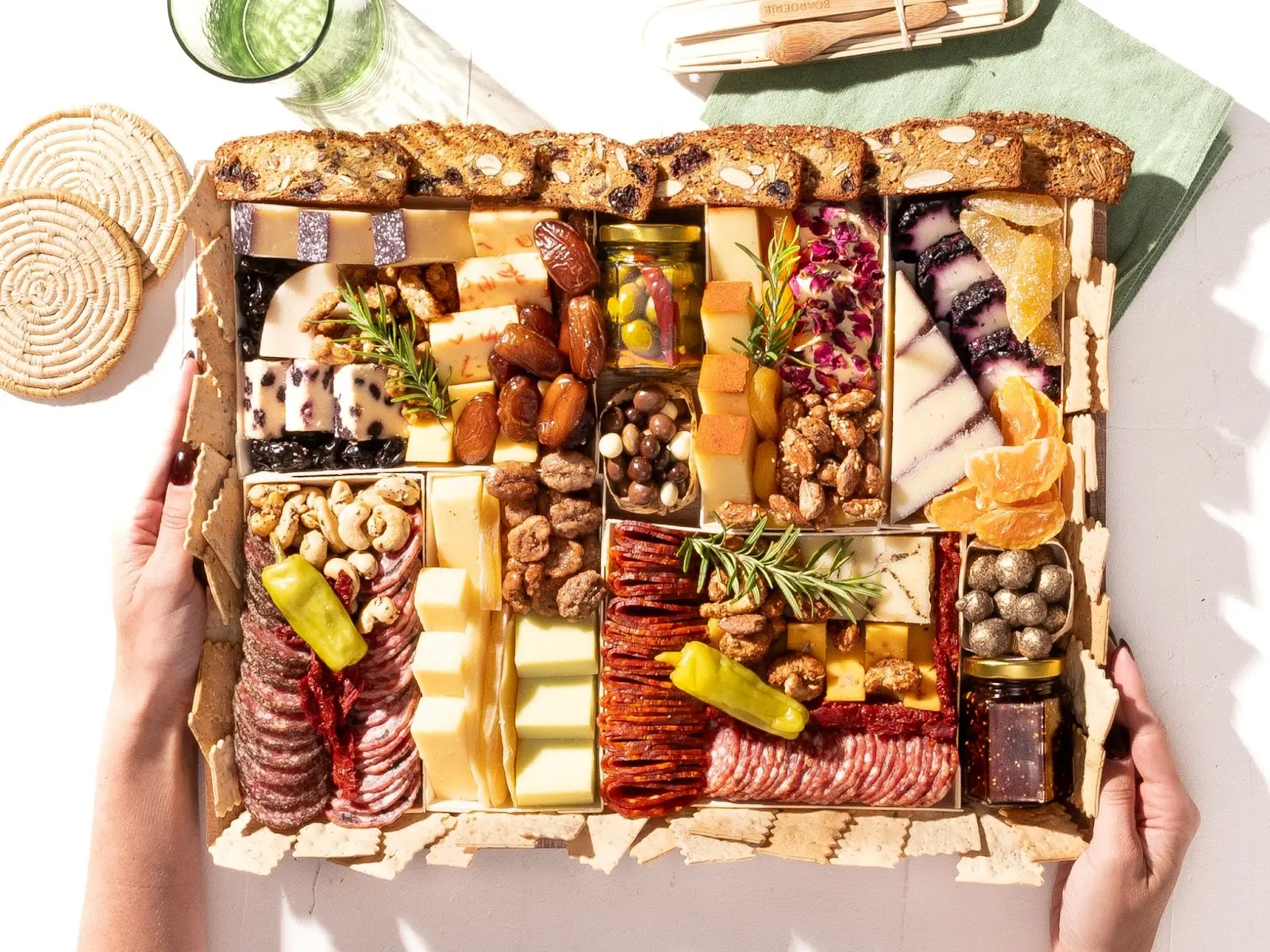 Boarderie ready-to-serve charcuterie board shipped nationwide for client gifts.