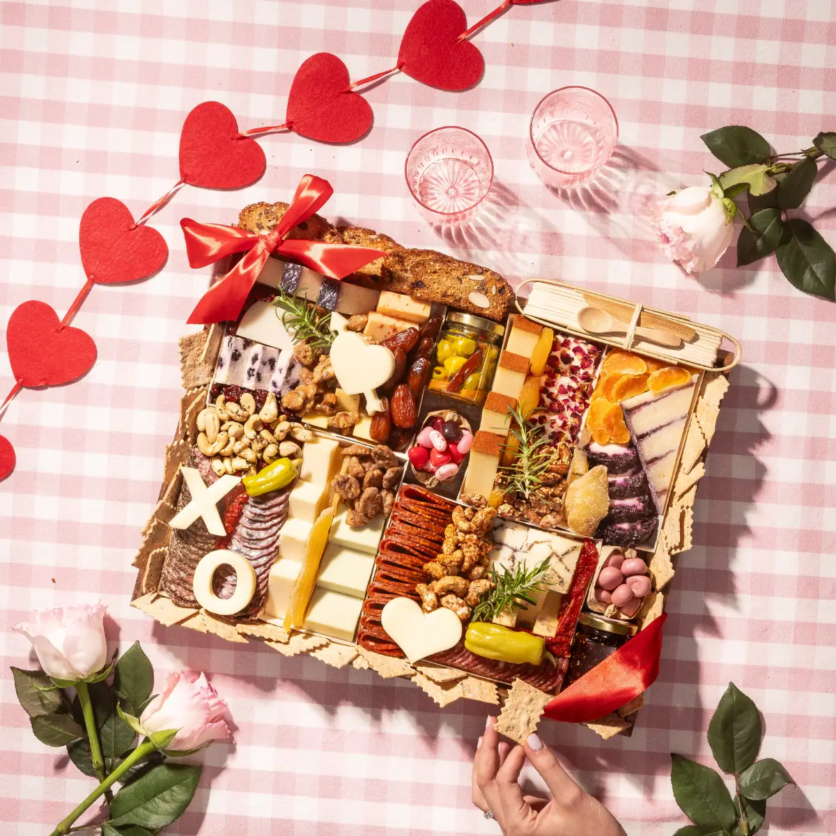 Boarderie Charcuterie Board for Valentines Day