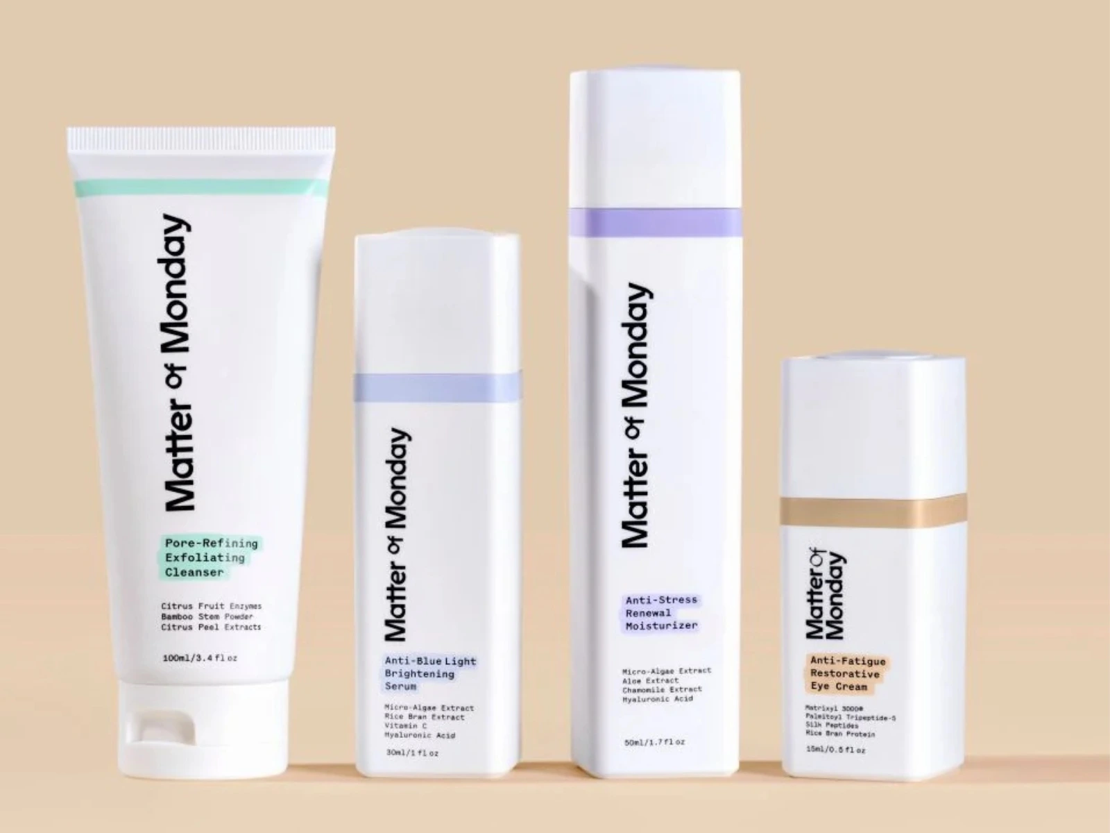 Matter of Monday skincare set lineup