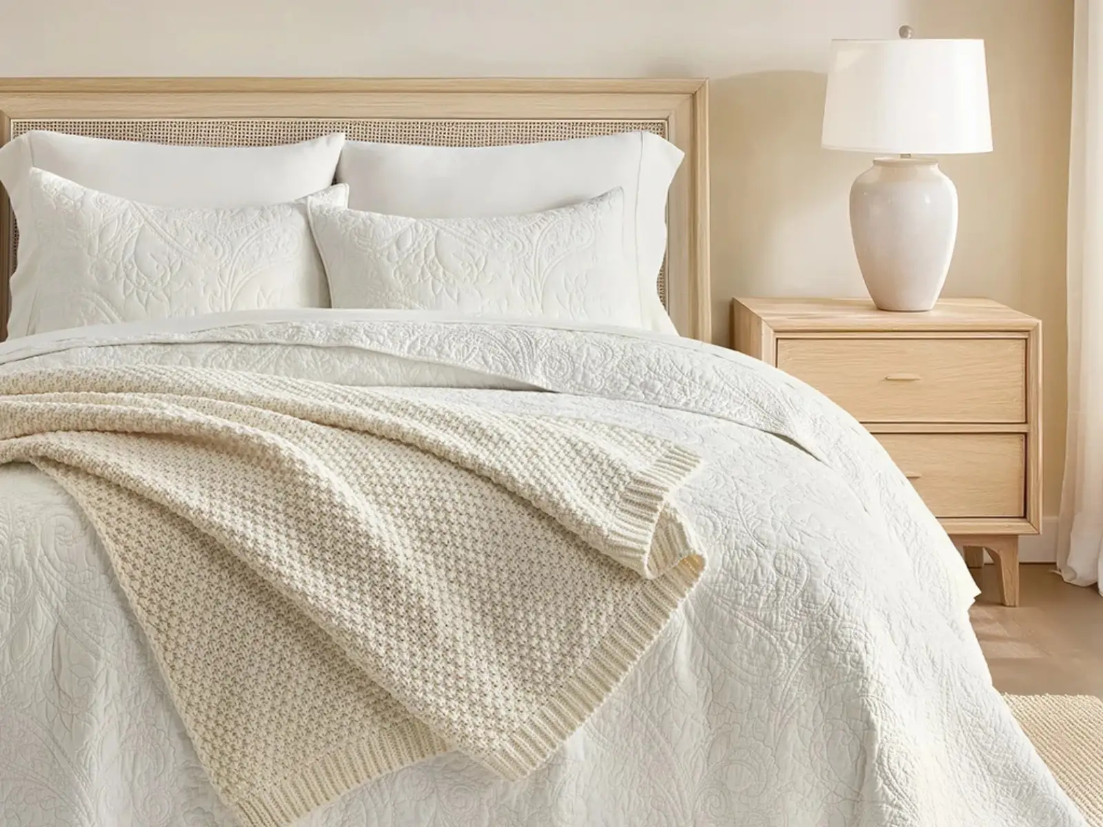 Evergrace Knot Blanket and Quilt Set