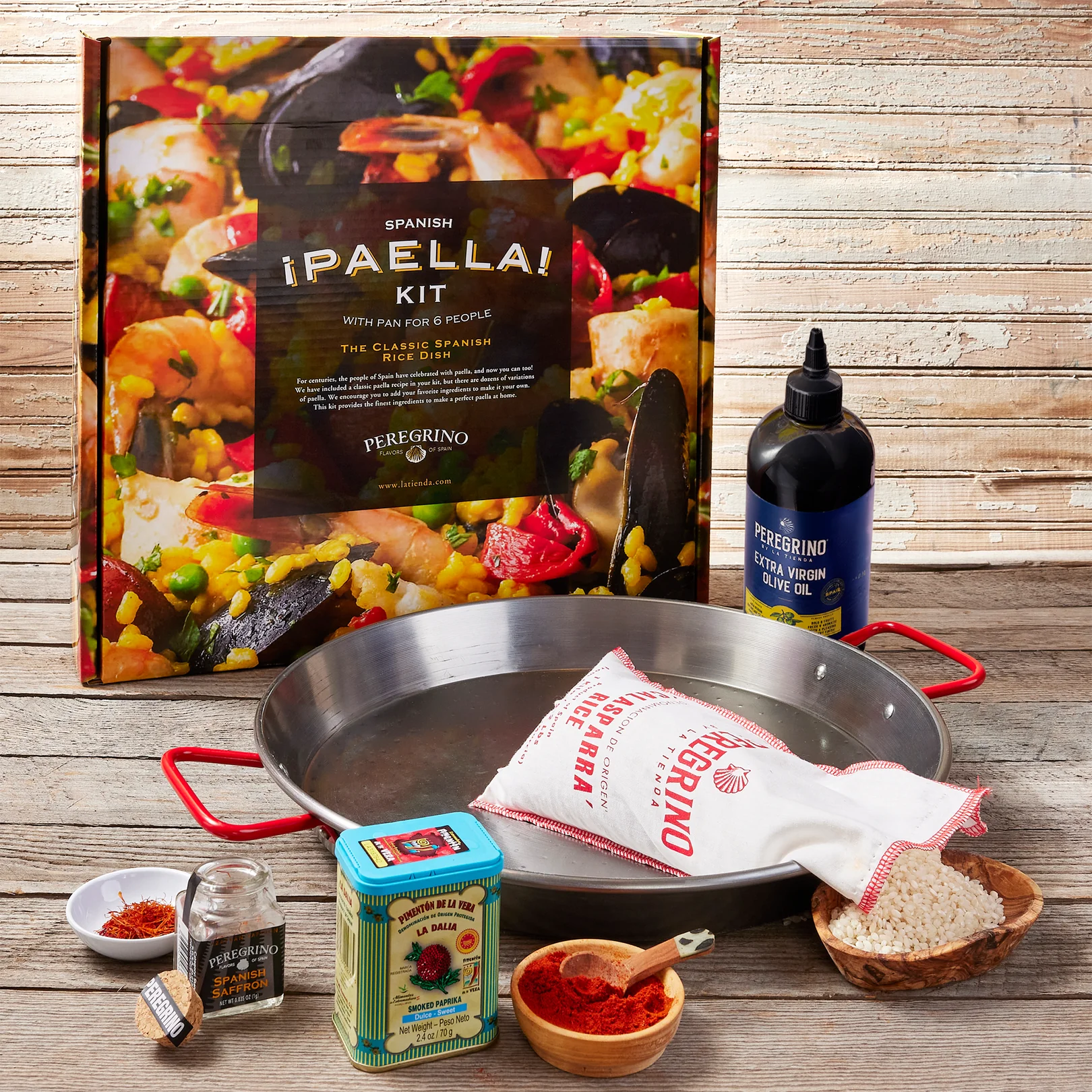 La Tienda - Traditional Paella Kit with Paella Cookbook